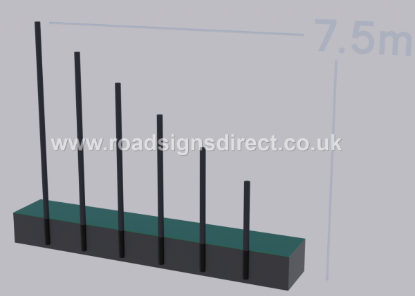 114mm straight post