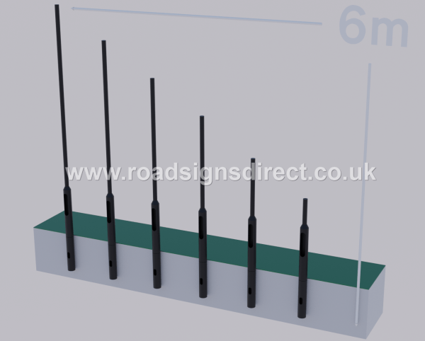 89mm wide base post group